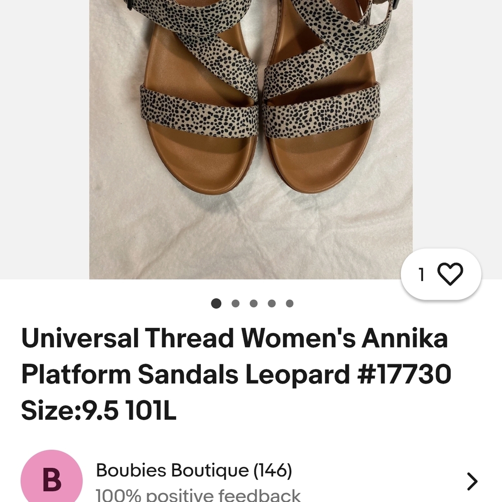 Universal Thread Tan and Black Strappy Sandals - Picture 6 of 6
